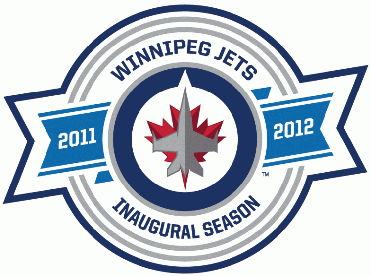 Winnipeg Jets 2012 Anniversary Logo iron on transfers for fabric